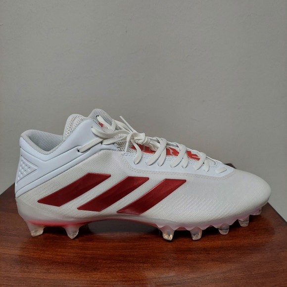 Adidas SM Freak Mid “White University Red” Football Cleats FX1308 Size 13 main image 5